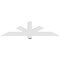 Ekena Millwork Kennewick Architectural Grade PVC Gable Bracket, 60"W x 15"H x 4"D x 4"F, 6/12 Pitch GBP060X15X0404KEN00 - alternate 3
